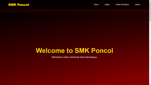 Daftar Kehadiran Tamu incl CRUD